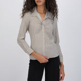Camisa rayas fruncido