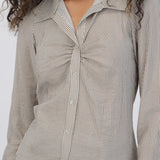 Camisa rayas fruncido