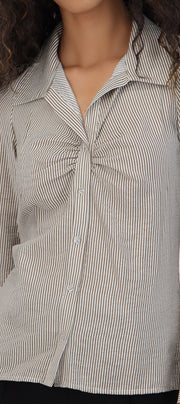Camisa rayas fruncido