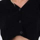 Cárdigan cuello V textura suave