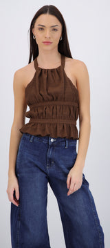 Top halter textura