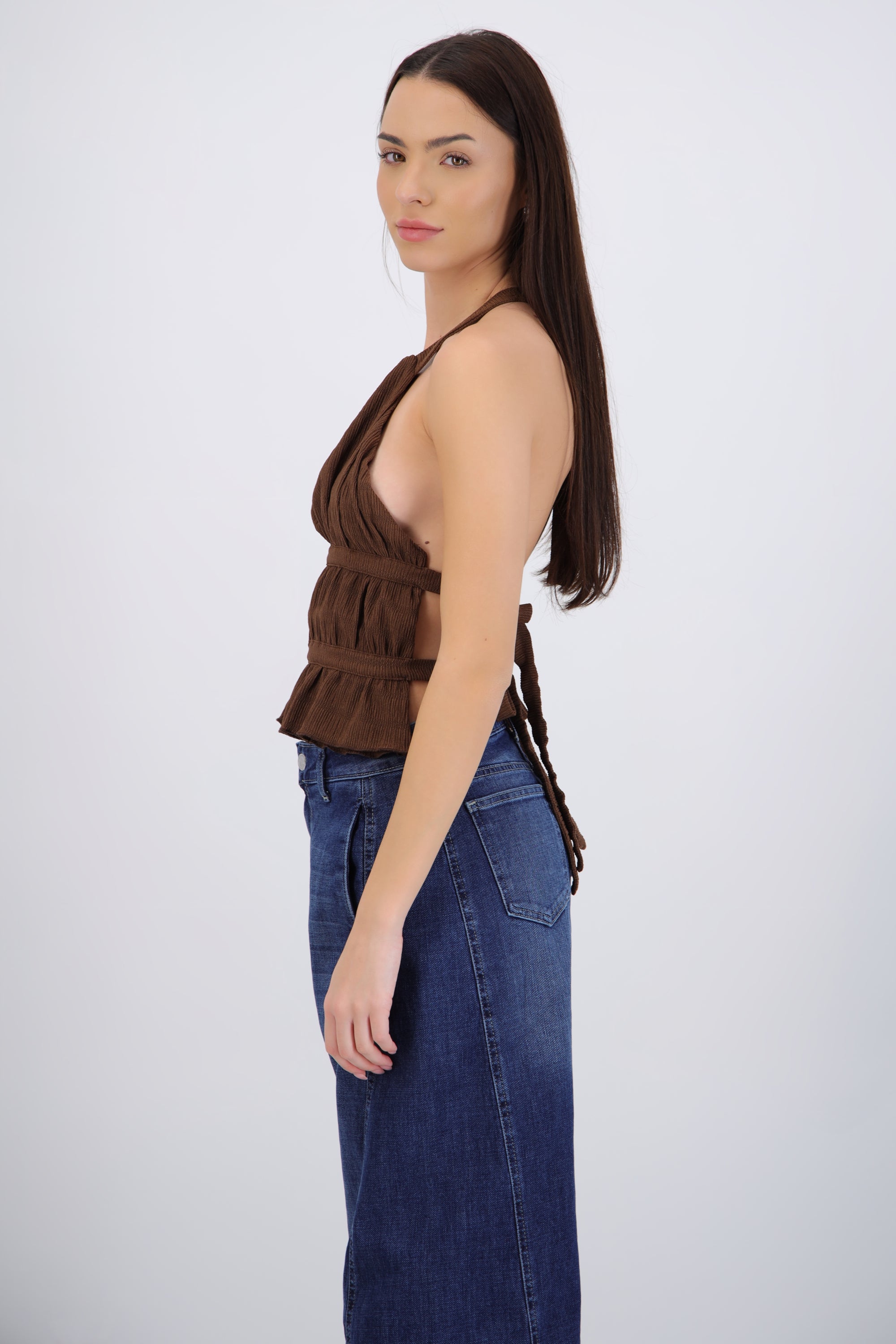 Top halter textura