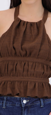 Top halter textura