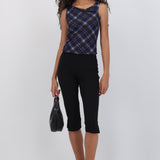 Pantalon capri liso