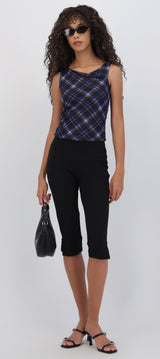 Pantalon capri liso