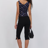 Pantalon capri liso