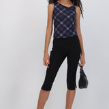 Pantalon capri liso