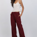 Pantalon con pinzas wide leg