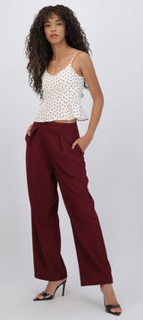 Pantalon con pinzas wide leg