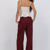 Pantalon con pinzas wide leg
