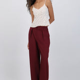 Pantalon con pinzas wide leg