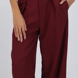 Pantalon con pinzas wide leg