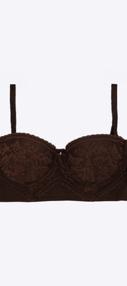 Bra balconette encaje tirantes removibles