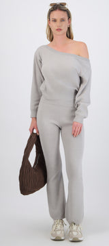 Pantalón flare doblez cadera