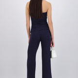 Pantalón fluido brillos