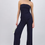 Pantalón fluido brillos