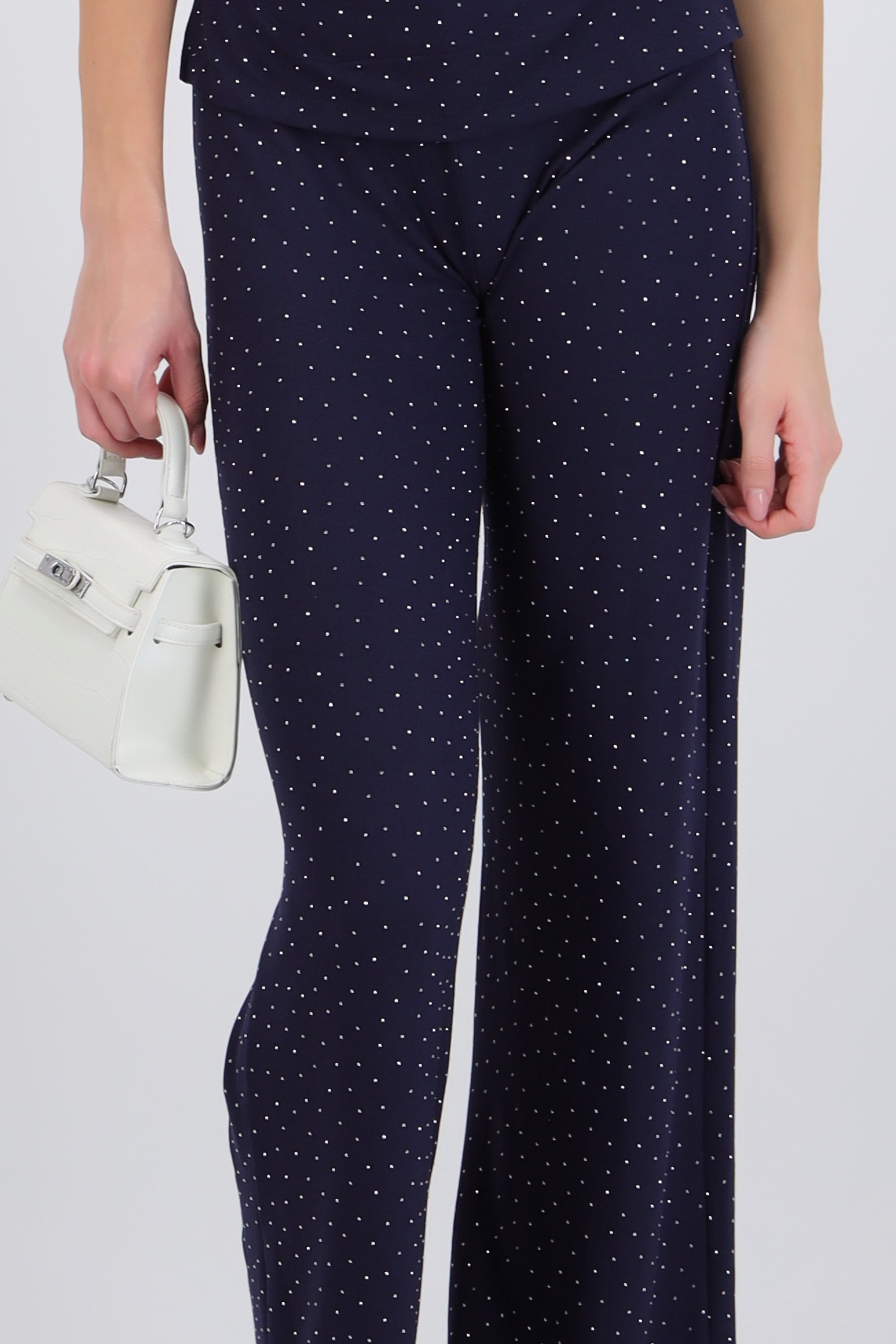 Pantalón fluido brillos