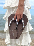 Flip flop conchas marinas