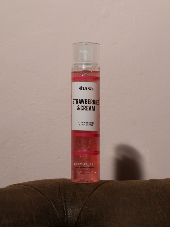 Body Splash Glitter Strawberries And Cream