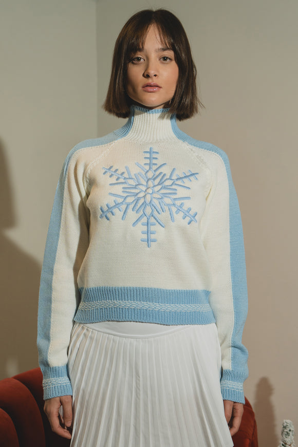 Sueter navideño copo de nieve