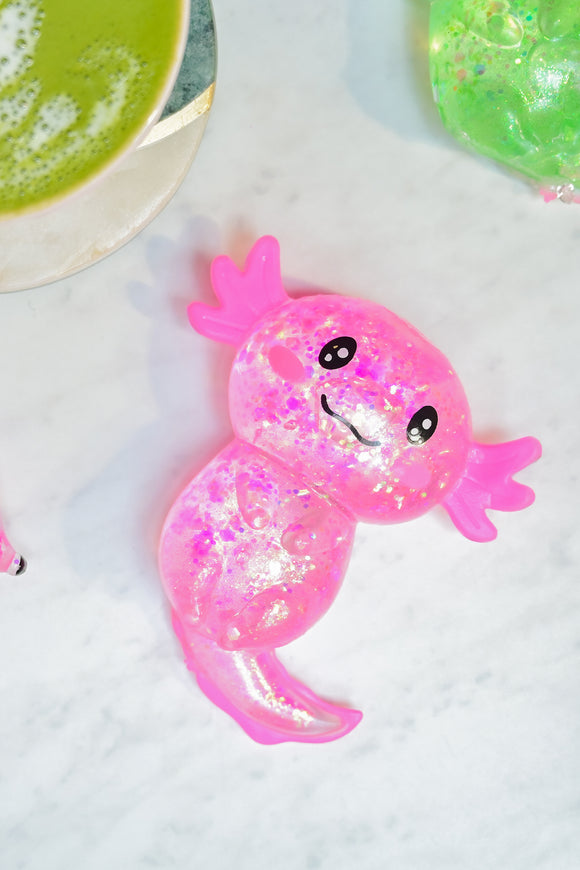 Squishy Ajolote Glitter