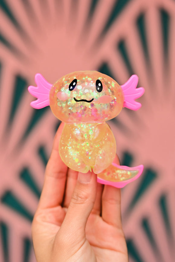 Squishy Ajolote Glitter