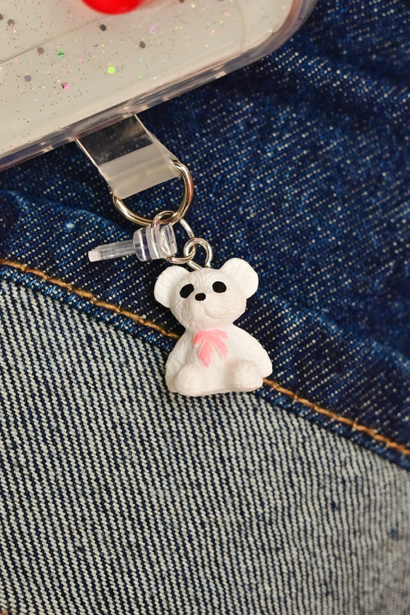 Charm para cel osito moño tipo c