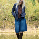 Bermuda denim sencilla