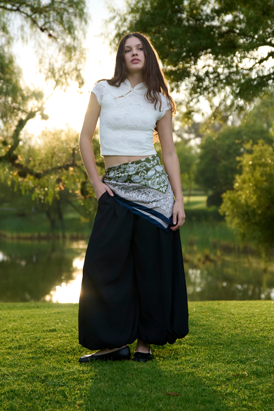 Pantalones globo