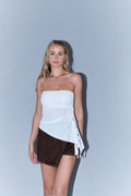 Top asimetrico con textura
