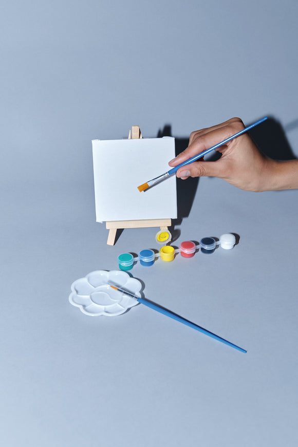 Set DIY mini caballete pintura
