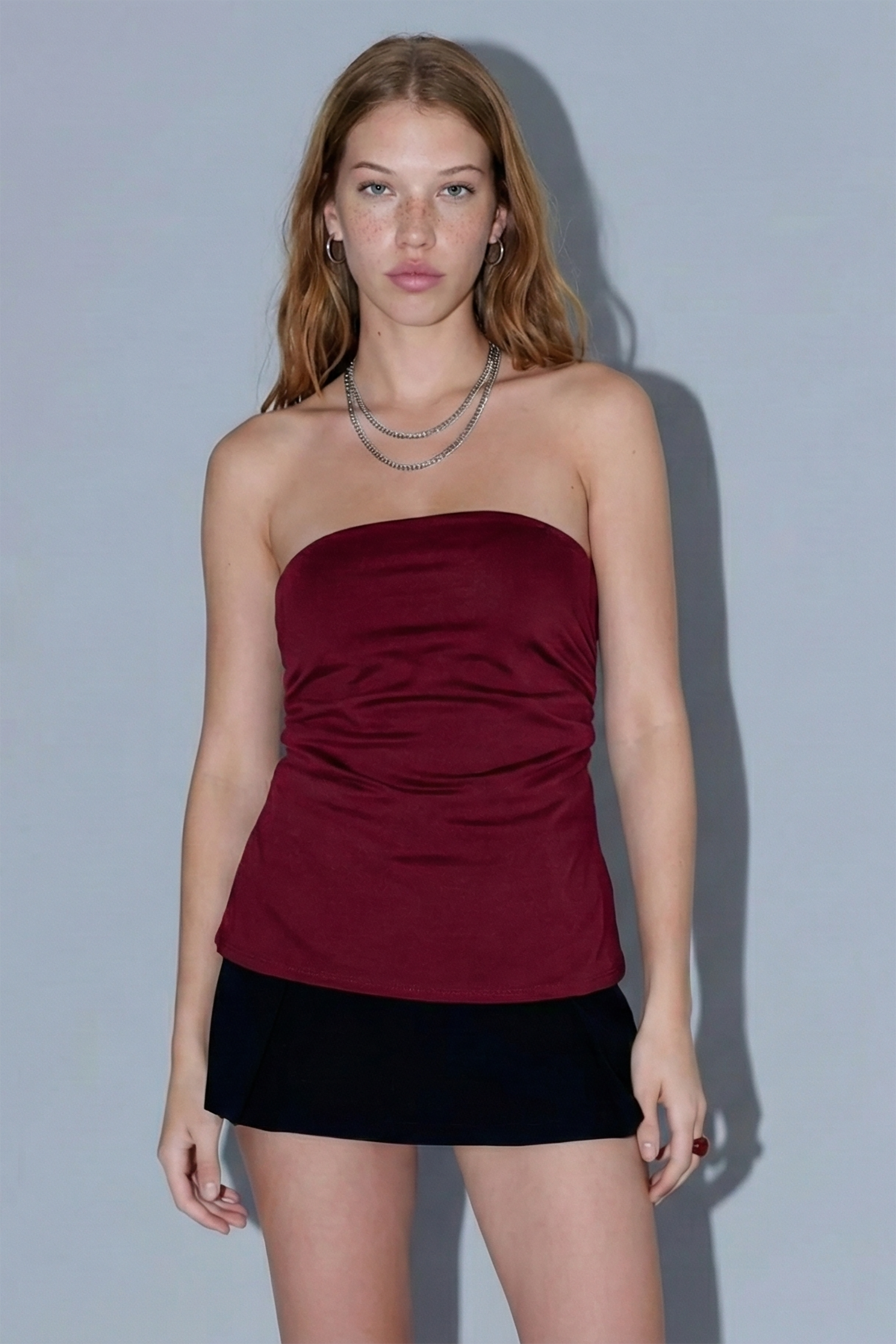 Top tubo abertura ROJO CEREZA