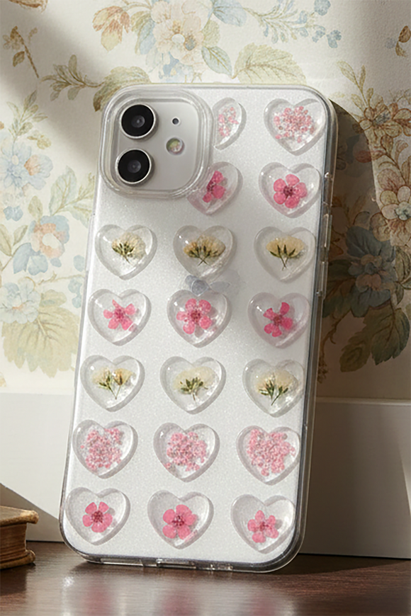 Funda iph 14 corazón encapsulado 3D