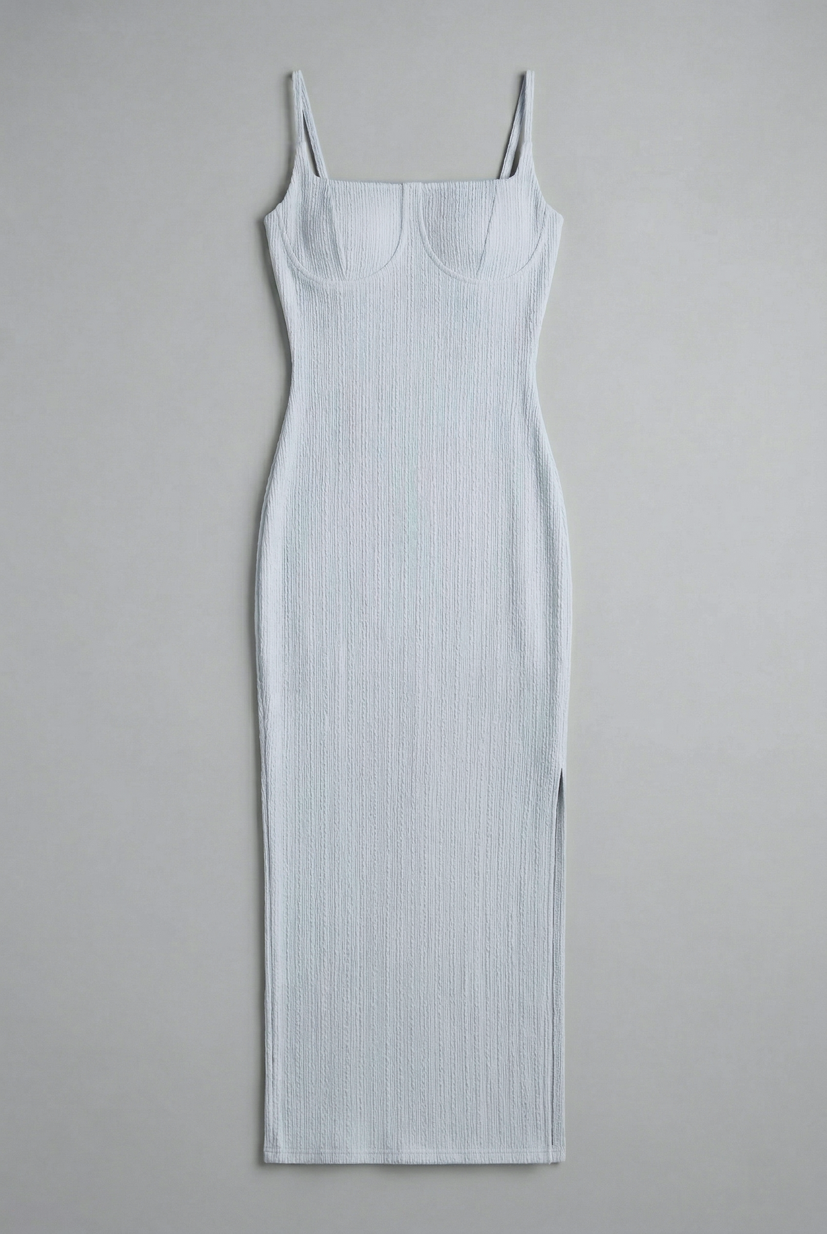 Vestido maxi copa textura