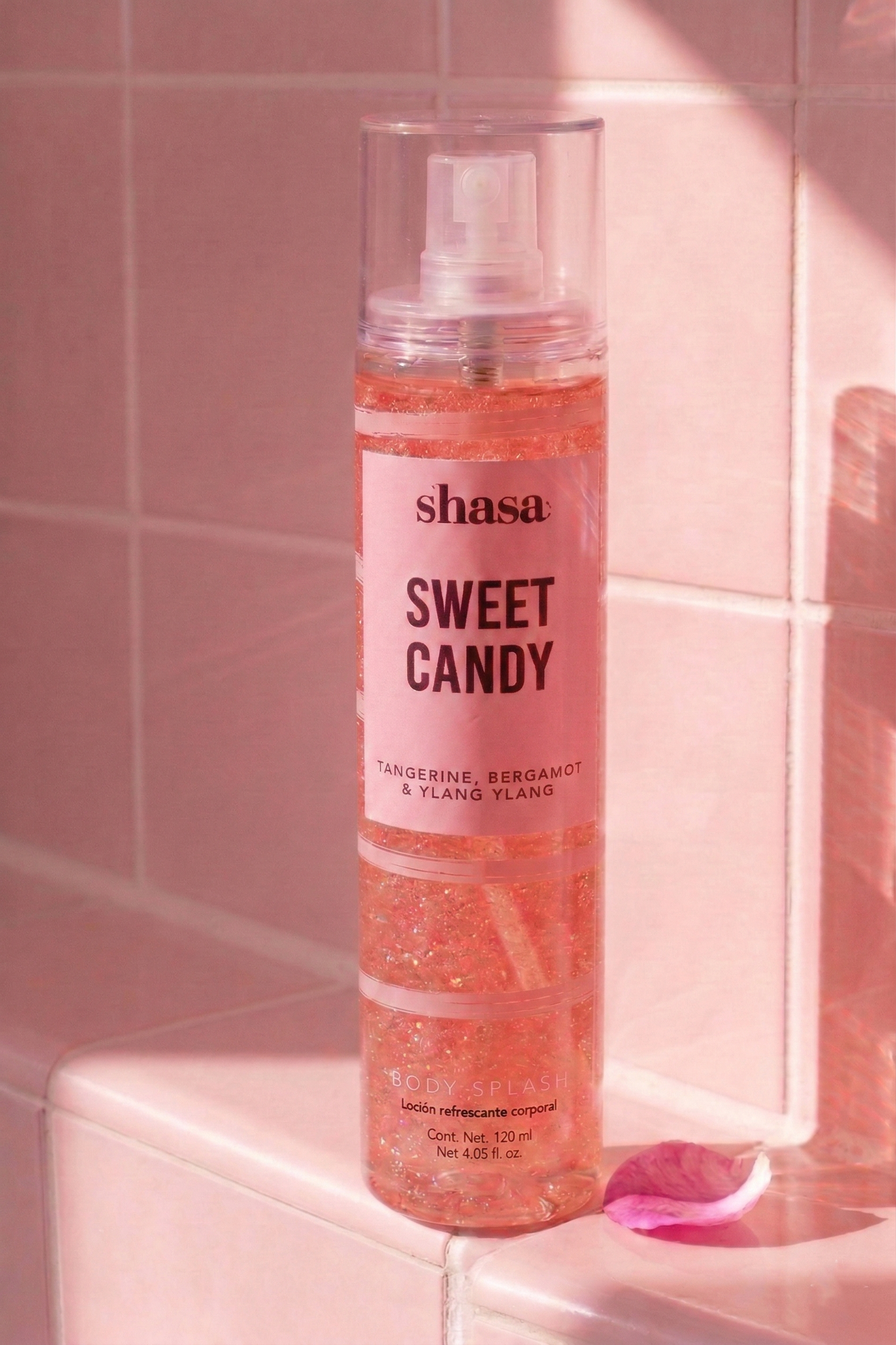 Body Splash Glitter Sweet Candy  120 Ml ROJO