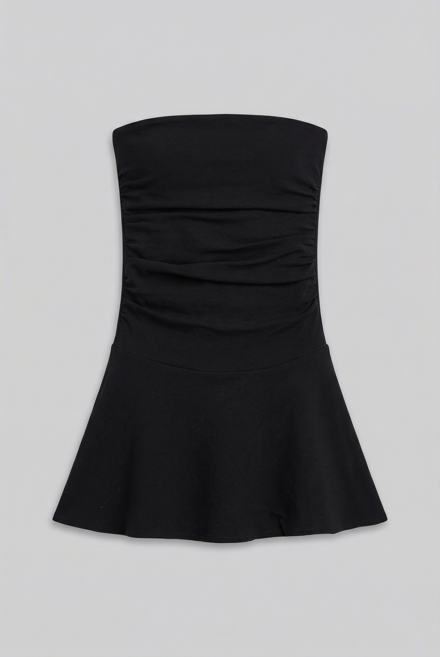 Vestido mini strapless NEGRO