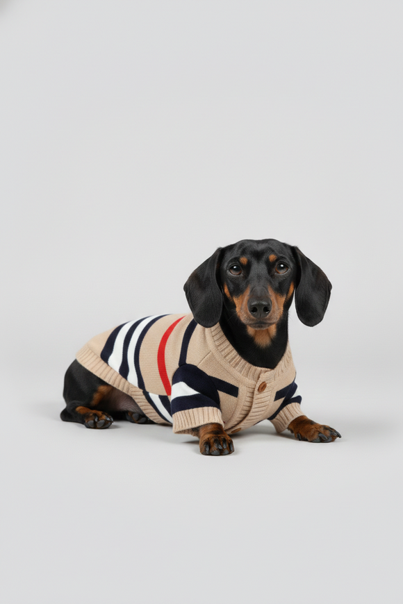 Cardigan rayas para mascota