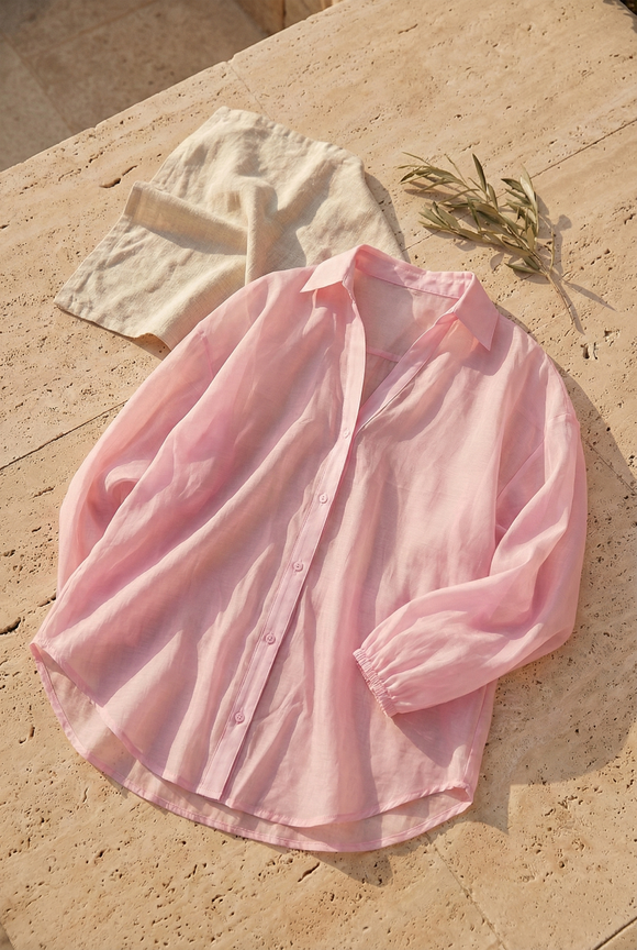 Camisa manga larga cuello