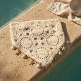 Pañuelo crochet con aplicaciones