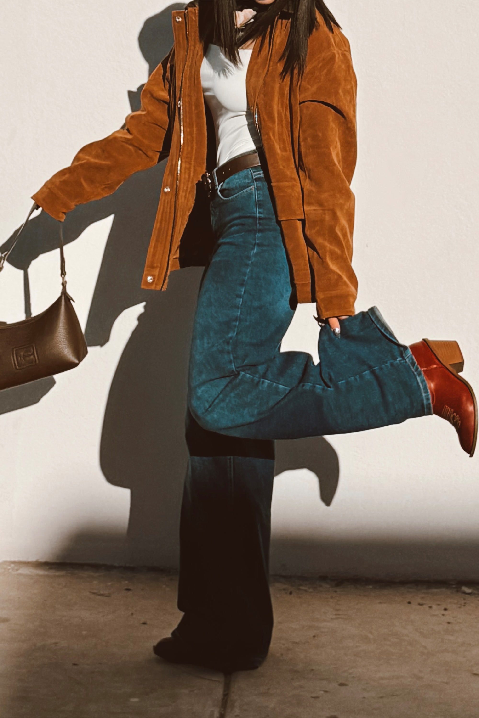 Jeans wide leg amplios MEDIUM WASH