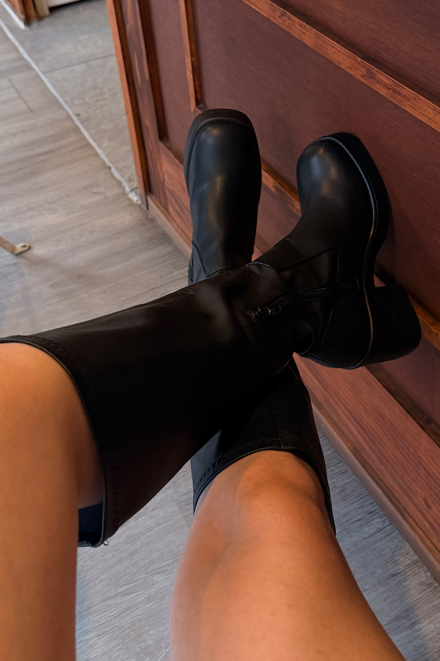 Bota larga stretch