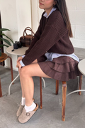 Mni falda suede olanes
