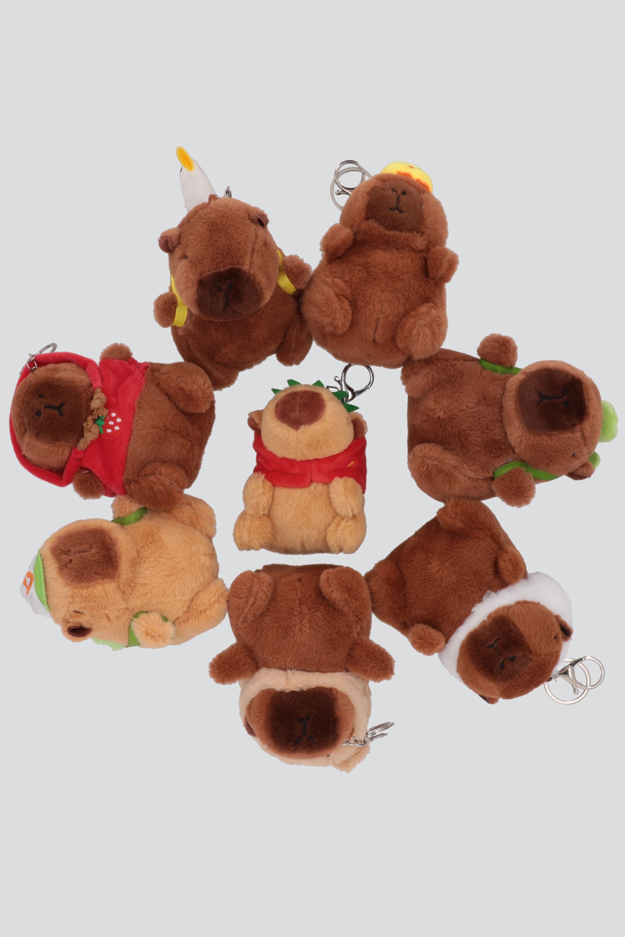 Llavero De Peluche De Capibara ROJO