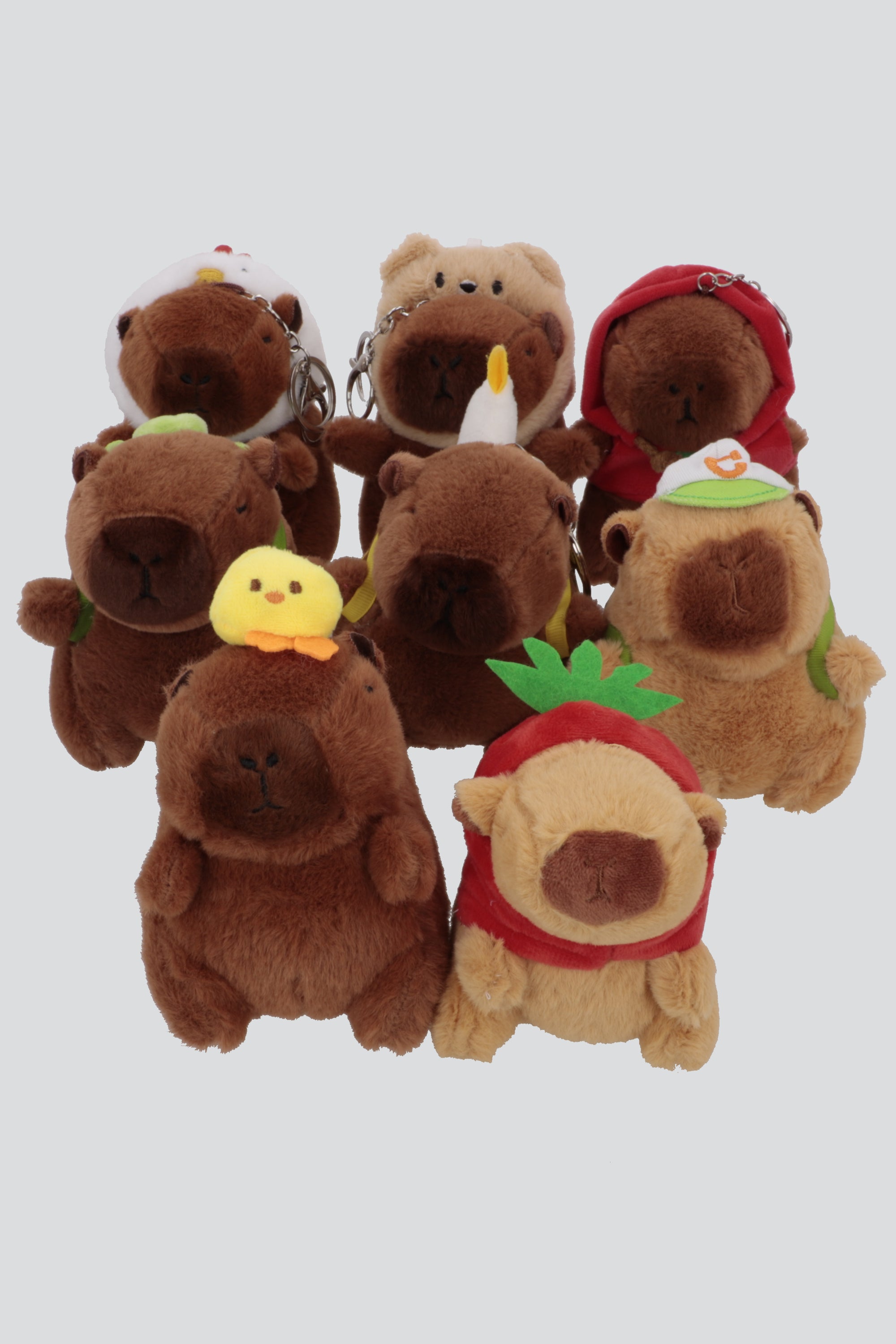 Llavero De Peluche De Capibara ROJO