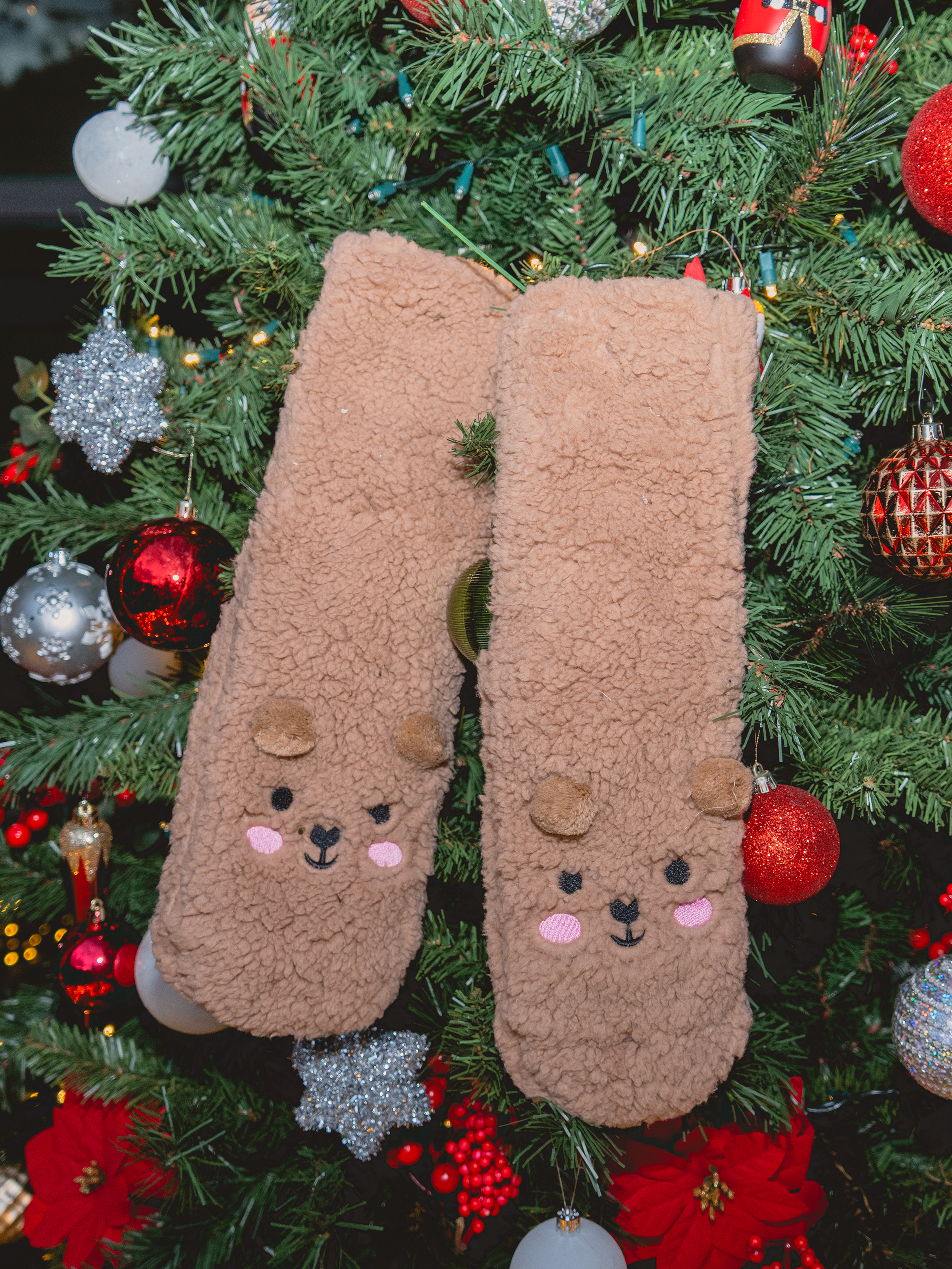 Calcetines de invierno  animalito CAFE