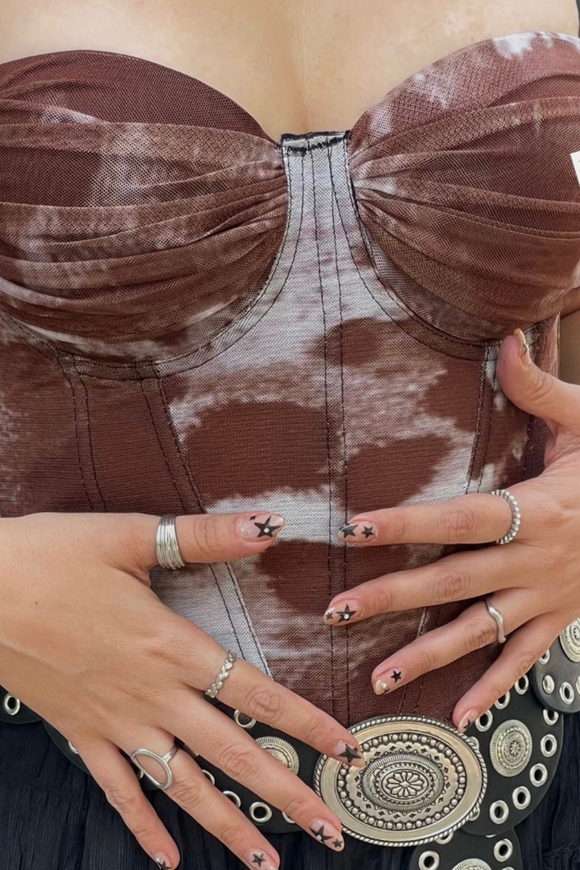 Corset copas tirantes varilla