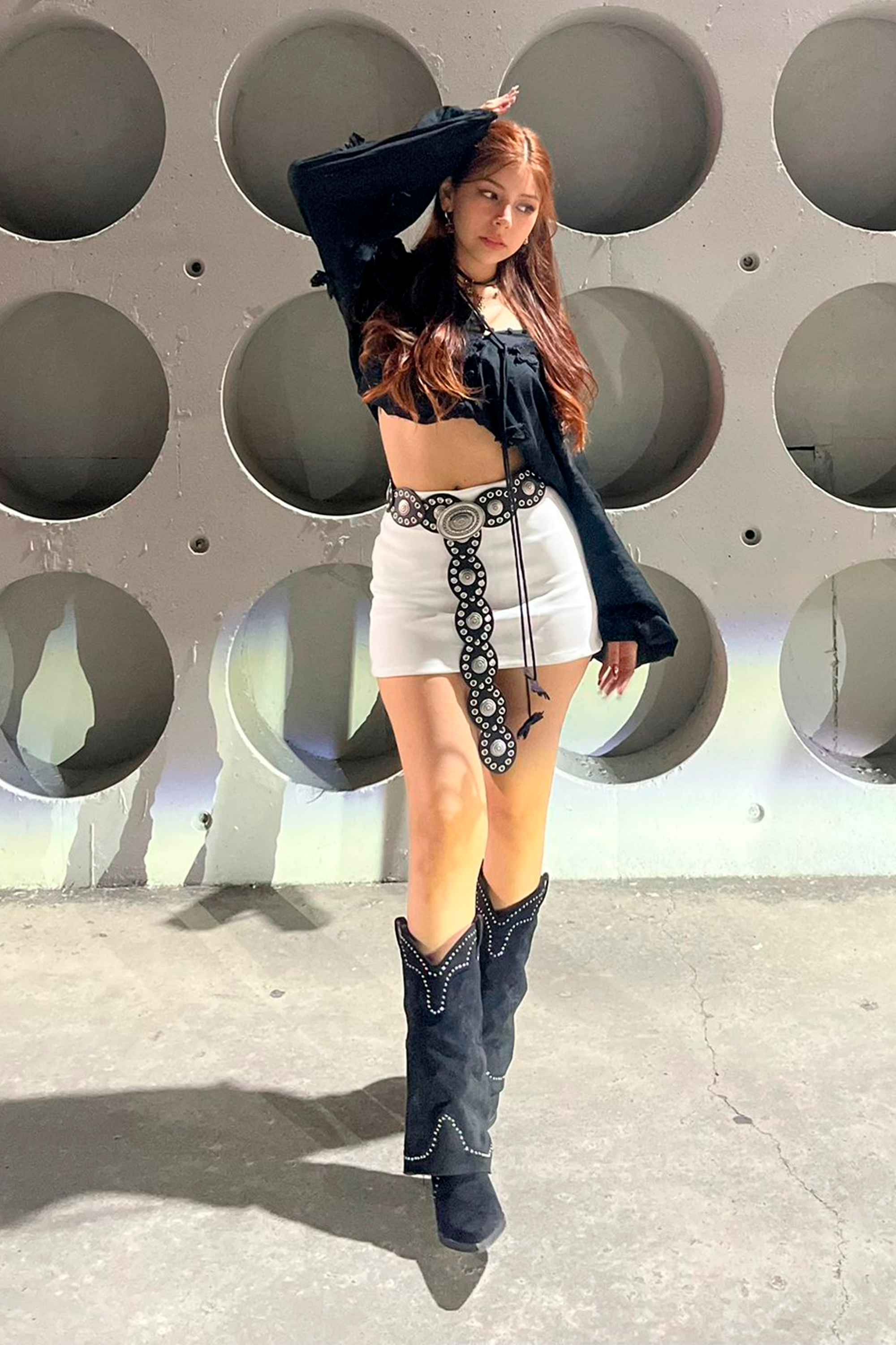 Falda mini lisa BLANCO