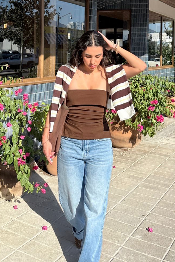 Top tubo con dobles escote Hypsters