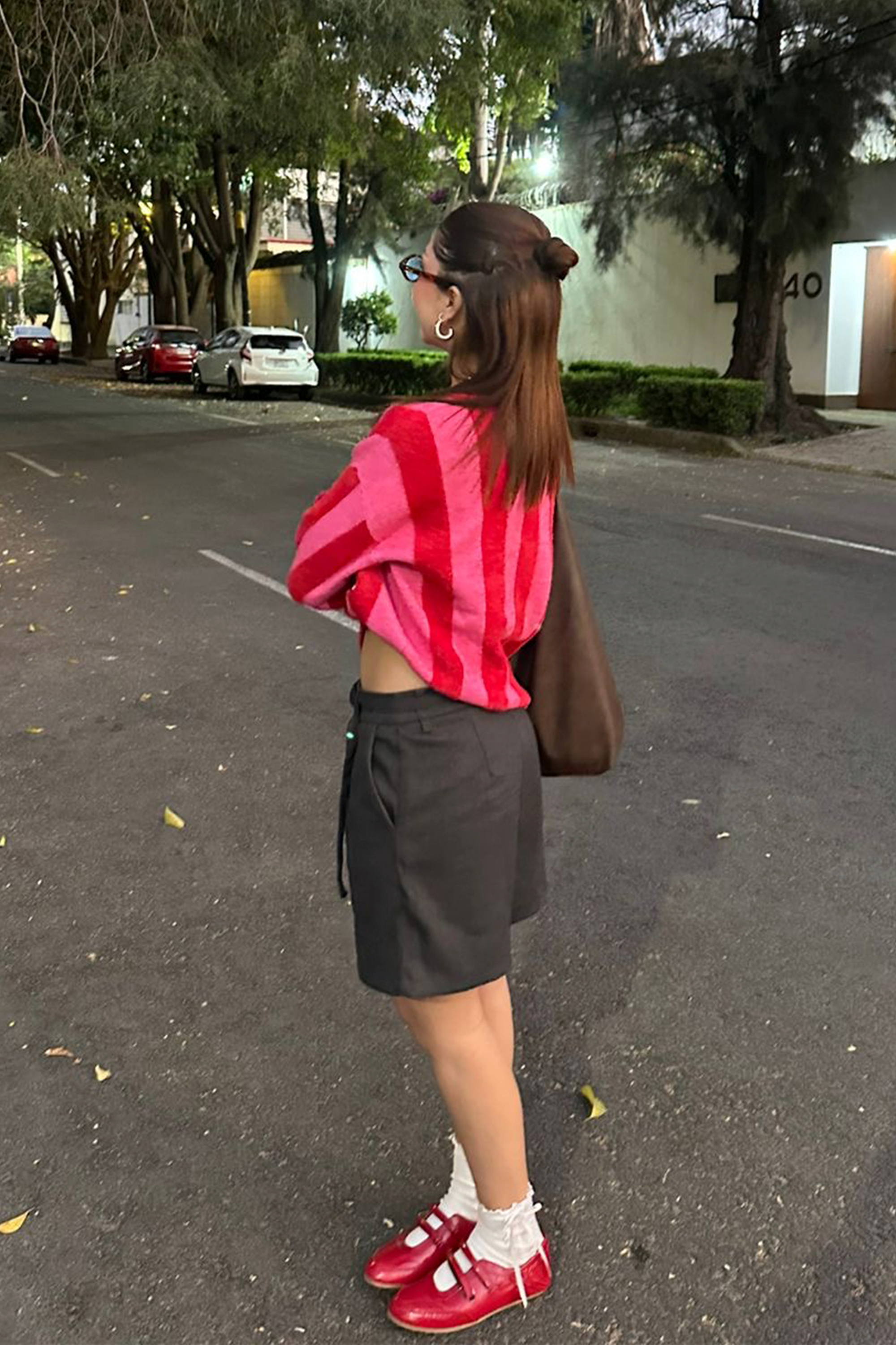 Sueter rayas tejido peluche ROJO COMBO