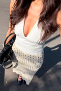 Top halter detalle pliegues